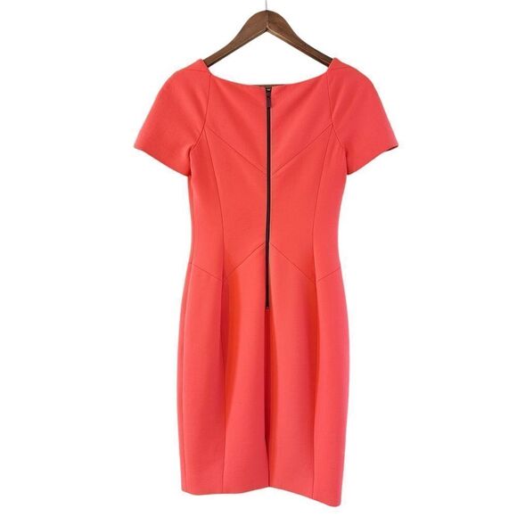 Jason Wu Wool Blend Sheath Dress Coral Red Size 2 - Picture 2 of 10